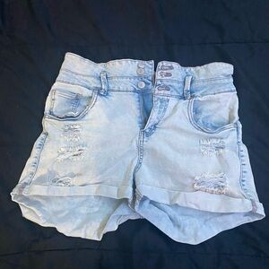 Light blue ripped Jean shorts Size 9